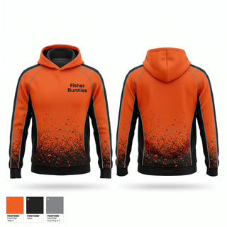 Hoodie, Fisher Bunnies, Cross Country, Teamtime, Team time, sublimation, custom sports apparel, team uniforms, spirit wear, spiritwear, sports uniforms, custom shirts, team store, custom team store, fundraiser sports, apparel fundraiser