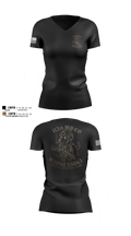 113th MP CO 59770810 Women's Short Sleeve V-neck Shirt - 100