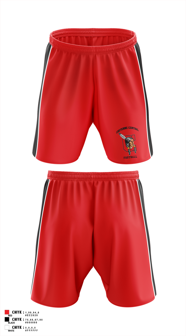 Athletic Shorts With Pockets, Cheyenne Central, , Teamtime, Team time, sublimation, custom sports apparel, team uniforms, spirit wear, spiritwear, sports uniforms, custom shirts, team store, custom team store, fundraiser sports, apparel fundraiser
