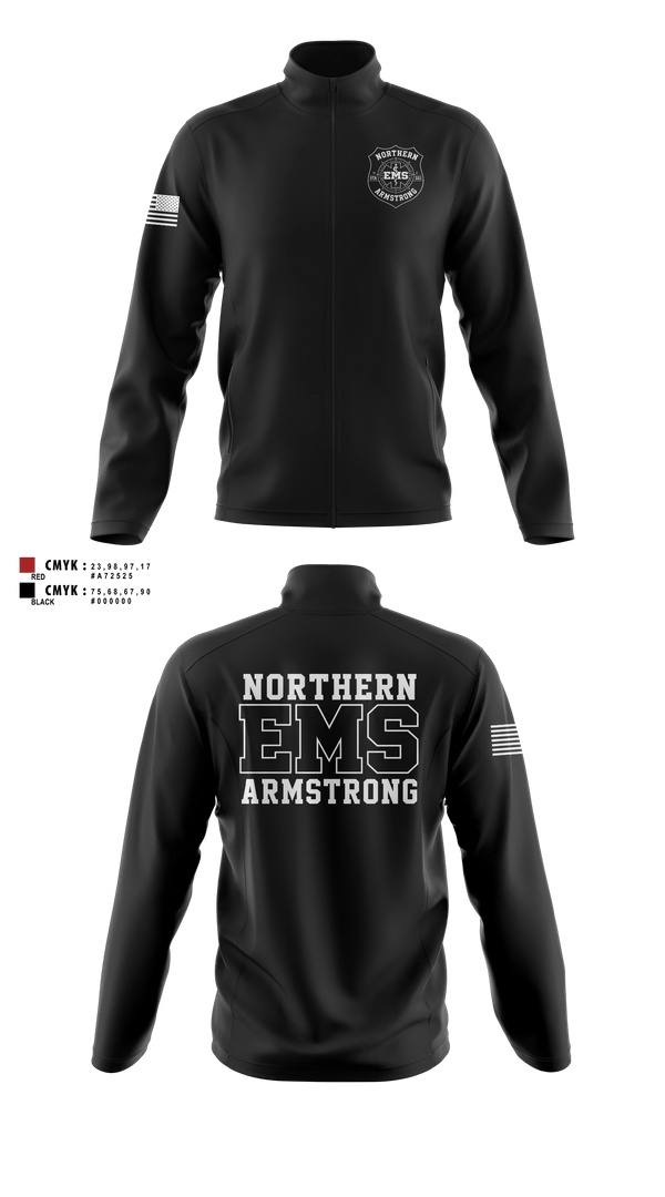 Fleece Jacket, Northern Armstrong EMS, EMS/EMT, Teamtime, Team time, sublimation, custom sports apparel, team uniforms, spirit wear, spiritwear, sports uniforms, custom shirts, team store, custom team store, fundraiser sports, apparel fundraiser