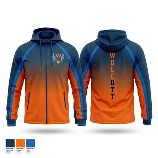 Windbreaker, Wolcott Wolves, Track & Field, Teamtime, Team time, sublimation, custom sports apparel, team uniforms, spirit wear, spiritwear, sports uniforms, custom shirts, team store, custom team store, fundraiser sports, apparel fundraiser