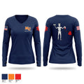 Morton emt 10126491 Women's Long Sleeve V-neck Shirt - 1