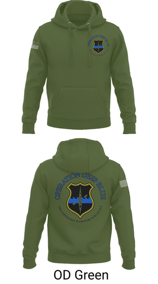Hoodie, Operation Deep Blue, , Teamtime, Team time, sublimation, custom sports apparel, team uniforms, spirit wear, spiritwear, sports uniforms, custom shirts, team store, custom team store, fundraiser sports, apparel fundraiser