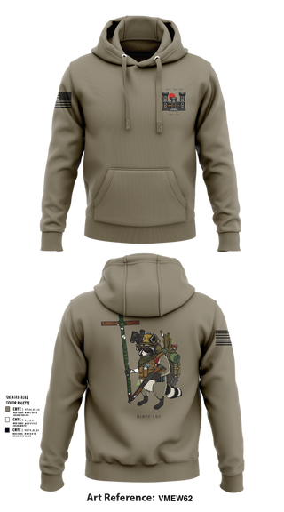 Hoodie, 441st Engineer Company, Army, Teamtime, Team time, sublimation, custom sports apparel, team uniforms, spirit wear, spiritwear, sports uniforms, custom shirts, team store, custom team store, fundraiser sports, apparel fundraiser