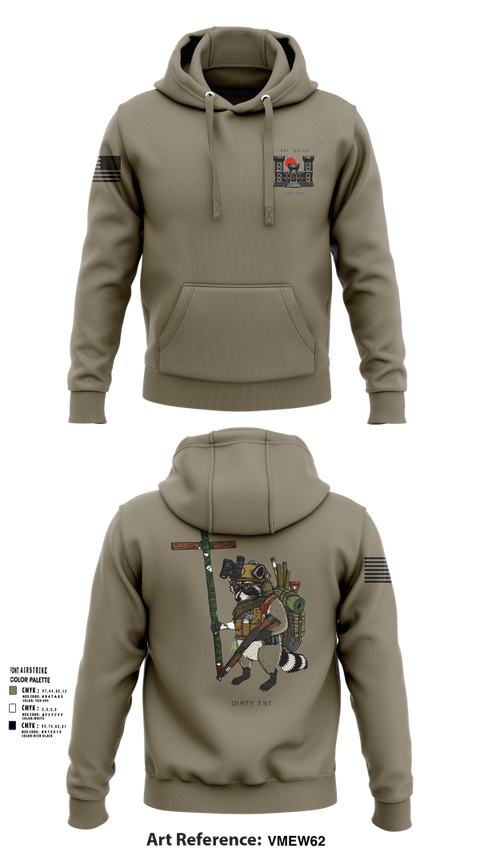 Hoodie, 441st Engineer Company, Army, Teamtime, Team time, sublimation, custom sports apparel, team uniforms, spirit wear, spiritwear, sports uniforms, custom shirts, team store, custom team store, fundraiser sports, apparel fundraiser