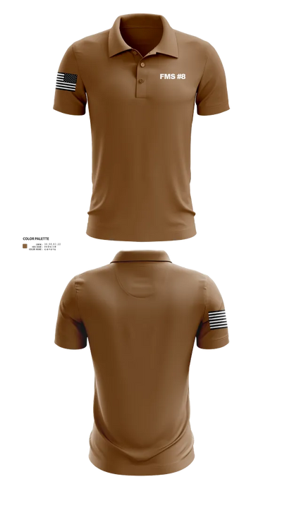 FMS #8 55211312 Short Sleeve Performance Polo - 21