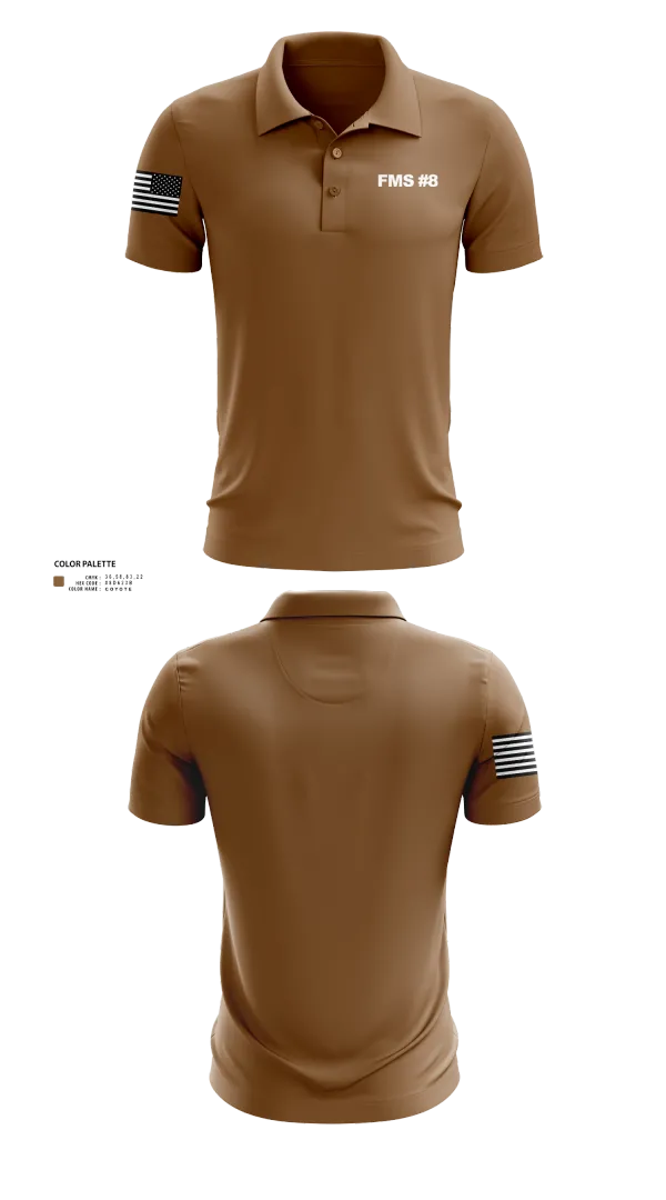 Short Sleeve Performance Polo, FMS #8, , Teamtime, Team time, sublimation, custom sports apparel, team uniforms, spirit wear, spiritwear, sports uniforms, custom shirts, team store, custom team store, fundraiser sports, apparel fundraiser