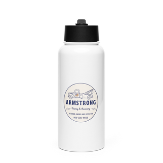 Armstrong Towing & Recovery LLC 19336053 Stainless Steel Water Bottle with a Straw Lid