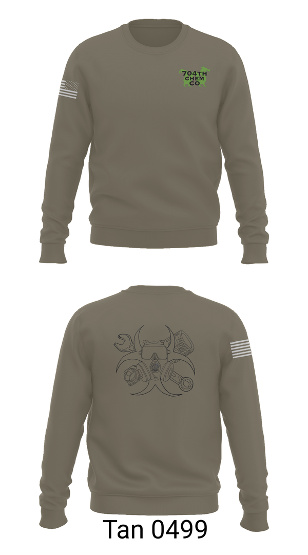 Crew Neck Sweatshirt, 704th Chem Co, , Teamtime, Team time, sublimation, custom sports apparel, team uniforms, spirit wear, spiritwear, sports uniforms, custom shirts, team store, custom team store, fundraiser sports, apparel fundraiser