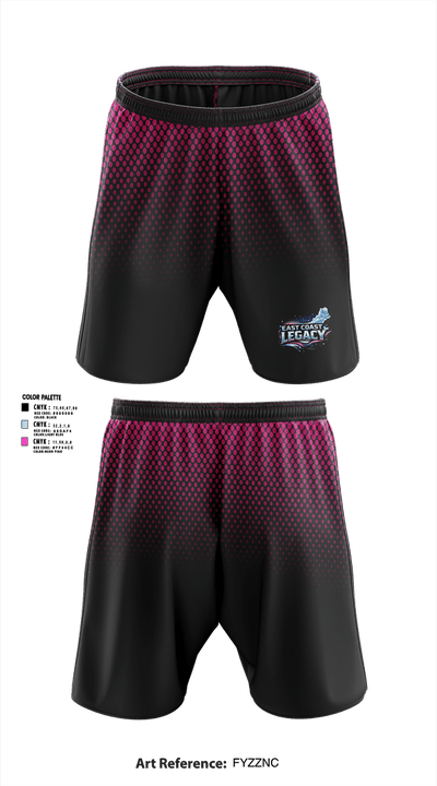 East Coast Legacy 6214038 Athletic Shorts With Pockets - 26