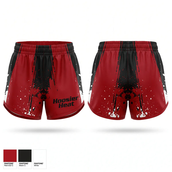 Womens Shorts, Hoosier Heat, Softball, Teamtime, Team time, sublimation, custom sports apparel, team uniforms, spirit wear, spiritwear, sports uniforms, custom shirts, team store, custom team store, fundraiser sports, apparel fundraiser