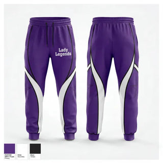 Sweatpants, Lady Legends, Women's Basketball, Teamtime, Team time, sublimation, custom sports apparel, team uniforms, spirit wear, spiritwear, sports uniforms, custom shirts, team store, custom team store, fundraiser sports, apparel fundraiser