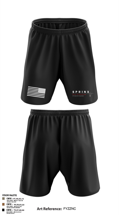 SPRINX FIRE PROTECTION 22334846 Athletic Shorts With Pockets - 107