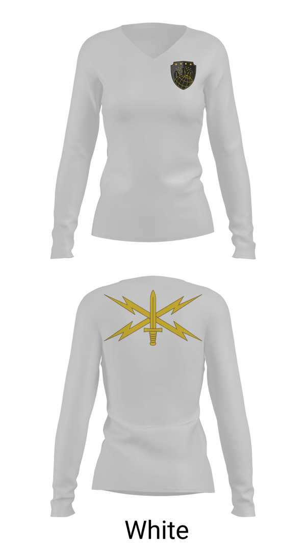Womens Long Sleeve Vneck Shirt, 11th Cyber BN, Army, Teamtime, Team time, sublimation, custom sports apparel, team uniforms, spirit wear, spiritwear, sports uniforms, custom shirts, team store, custom team store, fundraiser sports, apparel fundraiser