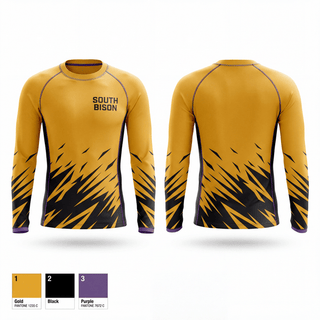 Long Sleeve Performance Shirt, South bison, Wrestling, Teamtime, Team time, sublimation, custom sports apparel, team uniforms, spirit wear, spiritwear, sports uniforms, custom shirts, team store, custom team store, fundraiser sports, apparel fundraiser