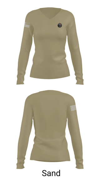 Womens Long Sleeve Vneck Shirt, 504th Infantry, , Teamtime, Team time, sublimation, custom sports apparel, team uniforms, spirit wear, spiritwear, sports uniforms, custom shirts, team store, custom team store, fundraiser sports, apparel fundraiser