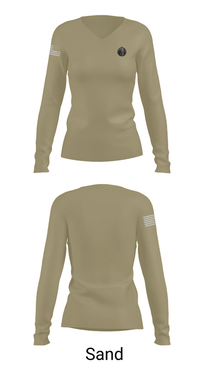 504th Infantry 23726891 Women's Long Sleeve V-neck Shirt - 97