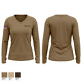 702nd ECC Women's Long Sleeve V-neck Shirt - 1