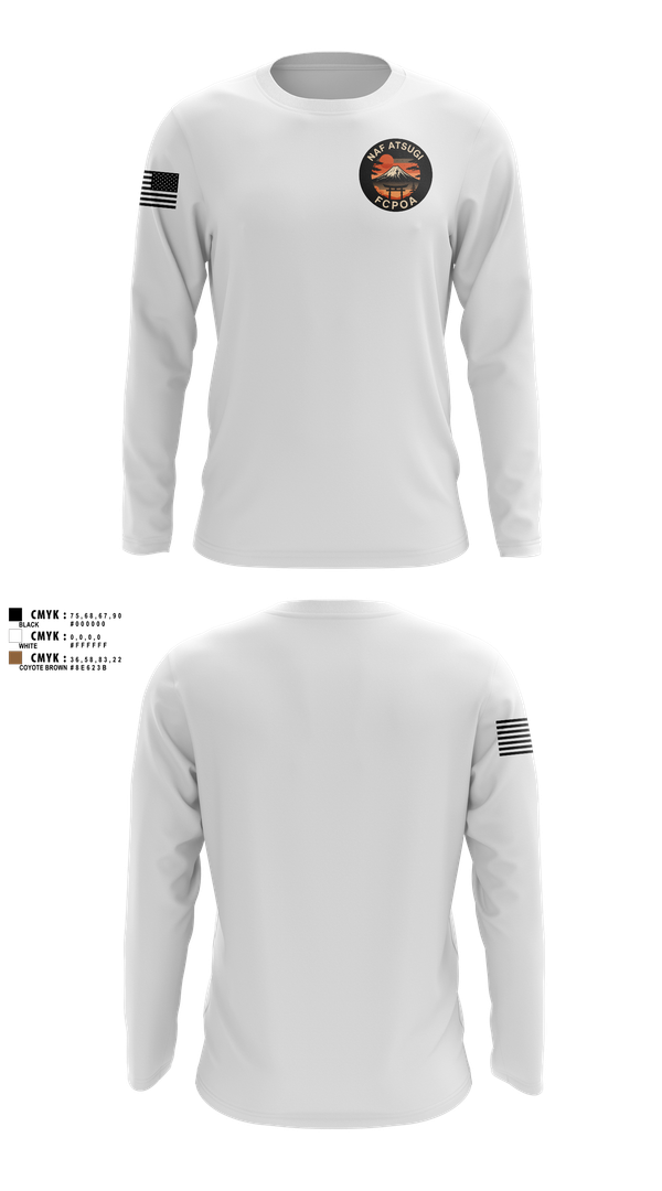 Long Sleeve Performance Shirt, NAF ATSUGI FCPOA, Navy, Teamtime, Team time, sublimation, custom sports apparel, team uniforms, spirit wear, spiritwear, sports uniforms, custom shirts, team store, custom team store, fundraiser sports, apparel fundraiser