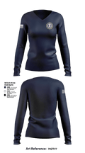 First Judicial Major Crimes Task Force - AL 95998788 Women's Long Sleeve V-neck Shirt - 15