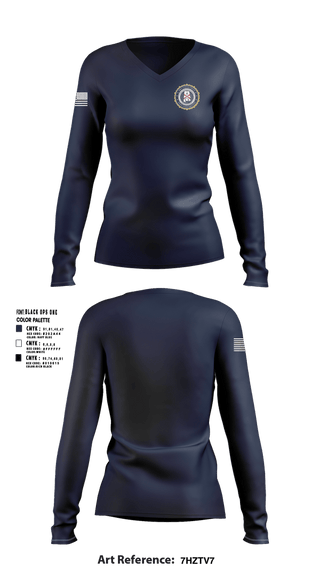 Womens Long Sleeve Vneck Shirt, First Judicial Major Crimes Task Force - AL, Police, Teamtime, Team time, sublimation, custom sports apparel, team uniforms, spirit wear, spiritwear, sports uniforms, custom shirts, team store, custom team store, fundraiser sports, apparel fundraiser