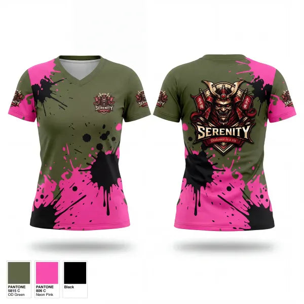 Womens Short Sleeve Vneck Shirt, Serenity, Men's Lacrosse, Teamtime, Team time, sublimation, custom sports apparel, team uniforms, spirit wear, spiritwear, sports uniforms, custom shirts, team store, custom team store, fundraiser sports, apparel fundraiser
