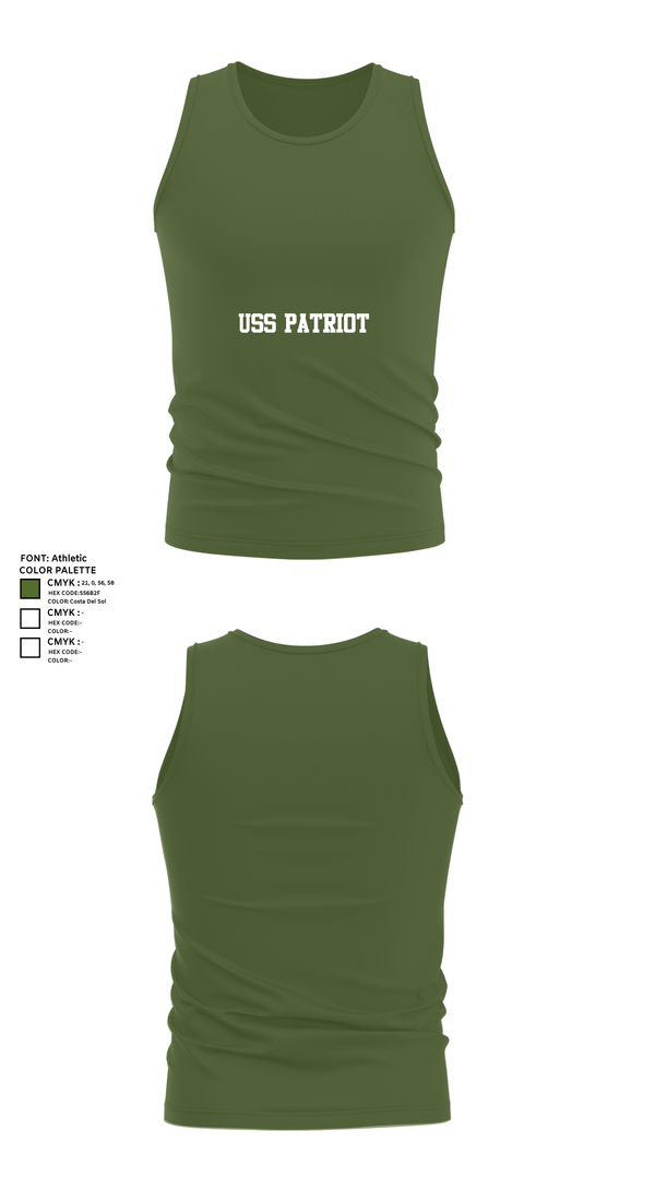 Tank Top, USS PATRIOT, Navy, Teamtime, Team time, sublimation, custom sports apparel, team uniforms, spirit wear, spiritwear, sports uniforms, custom shirts, team store, custom team store, fundraiser sports, apparel fundraiser