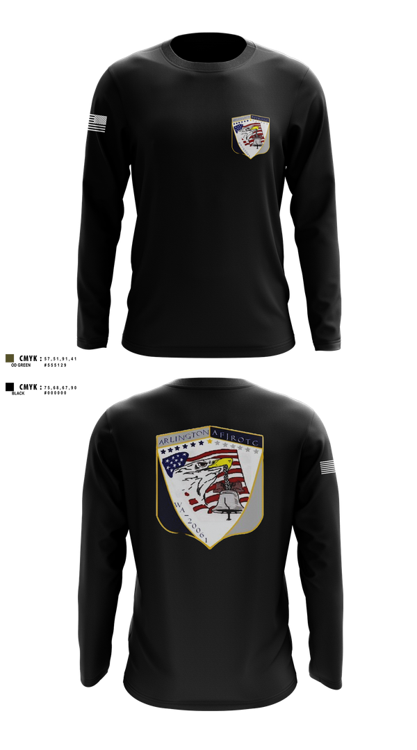 Long Sleeve Performance Shirt, 61st eagle squadron, , Teamtime, Team time, sublimation, custom sports apparel, team uniforms, spirit wear, spiritwear, sports uniforms, custom shirts, team store, custom team store, fundraiser sports, apparel fundraiser