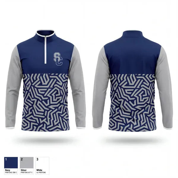 Quarter Zip Jacket, Falcons, Baseball, Teamtime, Team time, sublimation, custom sports apparel, team uniforms, spirit wear, spiritwear, sports uniforms, custom shirts, team store, custom team store, fundraiser sports, apparel fundraiser