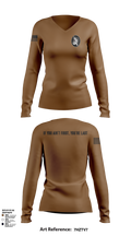 1SOPS 45824564 Women's Long Sleeve V-neck Shirt - 103