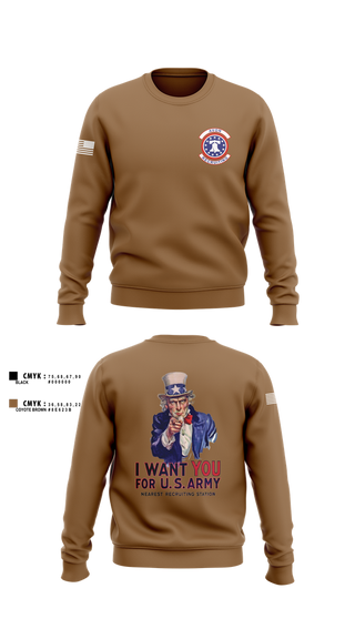 Crew Neck Sweatshirt, US Army I Want You, Army, Teamtime, Team time, sublimation, custom sports apparel, team uniforms, spirit wear, spiritwear, sports uniforms, custom shirts, team store, custom team store, fundraiser sports, apparel fundraiser