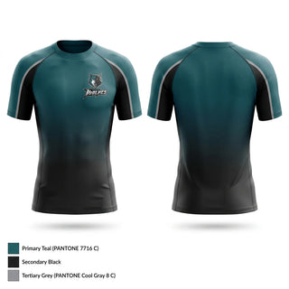 Short Sleeve Rash Guard Shirt, Westy, Wrestling, Teamtime, Team time, sublimation, custom sports apparel, team uniforms, spirit wear, spiritwear, sports uniforms, custom shirts, team store, custom team store, fundraiser sports, apparel fundraiser