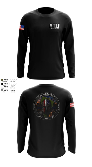 Long Sleeve Performance Shirt, Major Theft Task Force, Police, Teamtime, Team time, sublimation, custom sports apparel, team uniforms, spirit wear, spiritwear, sports uniforms, custom shirts, team store, custom team store, fundraiser sports, apparel fundraiser