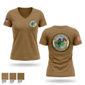 BMU2 73435143 Women's Short Sleeve V-neck Shirt - 1