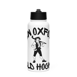 New Oxford Field Hockey 97796742 Stainless Steel Water Bottle with a Straw Lid