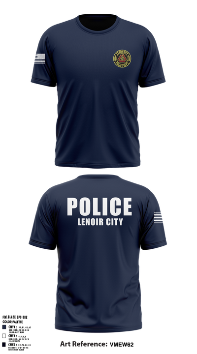 Lenoir City Police Department 11946827 Short Sleeve Performance Shirt - 1