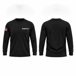 Long Sleeve Performance Shirt, Explorers, Police, Teamtime, Team time, sublimation, custom sports apparel, team uniforms, spirit wear, spiritwear, sports uniforms, custom shirts, team store, custom team store, fundraiser sports, apparel fundraiser