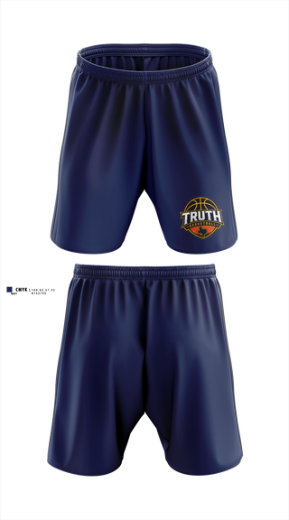 Athletic Shorts With Pockets, Truth Basketball, Women's Basketball, Teamtime, Team time, sublimation, custom sports apparel, team uniforms, spirit wear, spiritwear, sports uniforms, custom shirts, team store, custom team store, fundraiser sports, apparel fundraiser