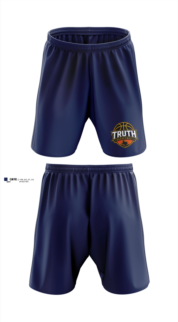 Athletic Shorts With Pockets, Truth Basketball, Women's Basketball, Teamtime, Team time, sublimation, custom sports apparel, team uniforms, spirit wear, spiritwear, sports uniforms, custom shirts, team store, custom team store, fundraiser sports, apparel fundraiser
