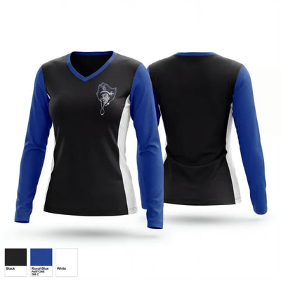 Lady Bucs Softball 19190701 Women's Long Sleeve V-neck Shirt - 1
