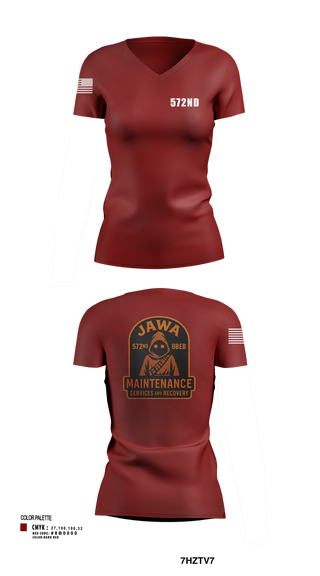 Womens Short Sleeve Vneck Shirt, 572nd, , Teamtime, Team time, sublimation, custom sports apparel, team uniforms, spirit wear, spiritwear, sports uniforms, custom shirts, team store, custom team store, fundraiser sports, apparel fundraiser