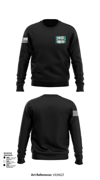 Crew Neck Sweatshirt, D.B. Coopers, Army, Teamtime, Team time, sublimation, custom sports apparel, team uniforms, spirit wear, spiritwear, sports uniforms, custom shirts, team store, custom team store, fundraiser sports, apparel fundraiser