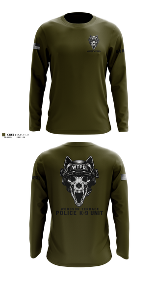 Long Sleeve Performance Shirt, Woodson Terrace Police Department, Police, Teamtime, Team time, sublimation, custom sports apparel, team uniforms, spirit wear, spiritwear, sports uniforms, custom shirts, team store, custom team store, fundraiser sports, apparel fundraiser