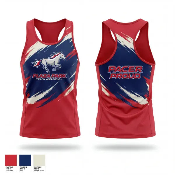 Mens Track Singlet, Plaza Park, Track & Field, Teamtime, Team time, sublimation, custom sports apparel, team uniforms, spirit wear, spiritwear, sports uniforms, custom shirts, team store, custom team store, fundraiser sports, apparel fundraiser