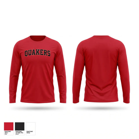 Long Sleeve Performance Shirt, Quakers, Softball, Teamtime, Team time, sublimation, custom sports apparel, team uniforms, spirit wear, spiritwear, sports uniforms, custom shirts, team store, custom team store, fundraiser sports, apparel fundraiser