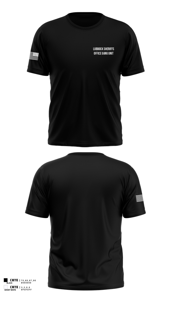 Lubbock Sheriffs Office Gang Unit 67522160 Old School Cotton Feel Shirt - 100