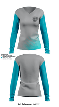 Deadbird RFC 27693288 Women's Long Sleeve V-neck Shirt - 1