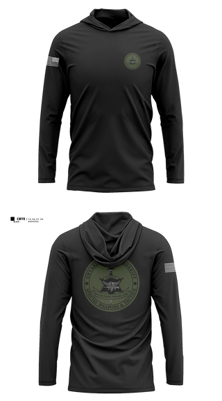 Long Sleeve Performance Shirt with hood, Ontario County Sheriff’s Office, Police, Teamtime, Team time, sublimation, custom sports apparel, team uniforms, spirit wear, spiritwear, sports uniforms, custom shirts, team store, custom team store, fundraiser sports, apparel fundraiser