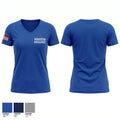 Wagon Mound Women's Short Sleeve V-neck Shirt - 1