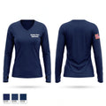 Glyndon Police Department Women's Long Sleeve V-neck Shirt - 1